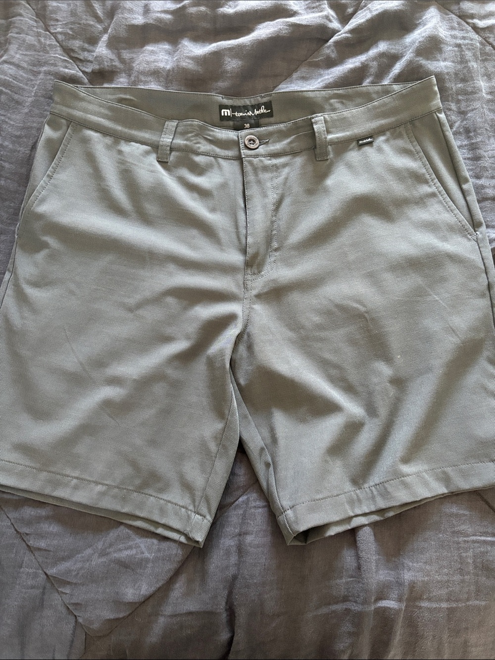 Travis Mathew Men's Dark Grey Hybrid Shorts